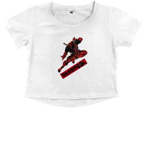 Kids' Premium Cropped T-Shirt - Deadpool 3 - Mfest