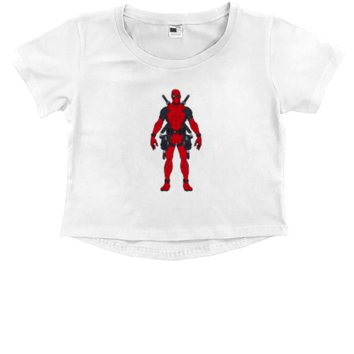 Kids' Premium Cropped T-Shirt - Deadpool 1 - Mfest