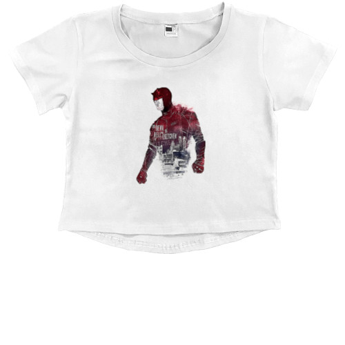 Kids' Premium Cropped T-Shirt - Daredevil 5 - Mfest