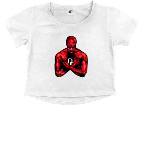 Kids' Premium Cropped T-Shirt - Daredevil 1 - Mfest