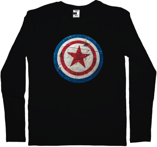 Men's Longsleeve Shirt - Captain America 1 - Mfest