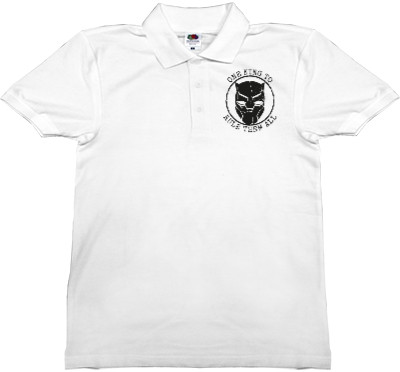 Man's Polo Shirt Fruit of the loom - Black panther 15 - Mfest