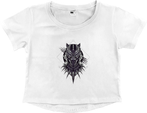 Women's Cropped Premium T-Shirt - Black panther 5 - Mfest