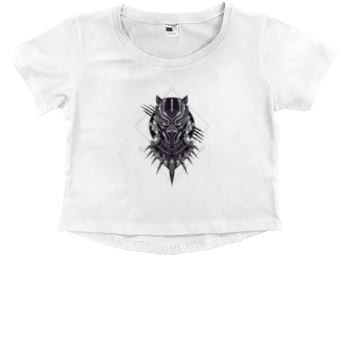 Kids' Premium Cropped T-Shirt - Black panther 5 - Mfest