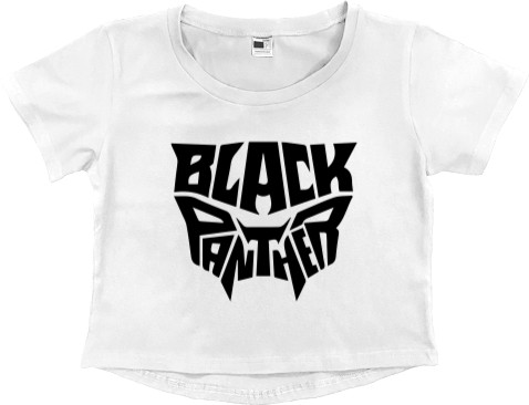 Women's Cropped Premium T-Shirt - Black panther 1 - Mfest