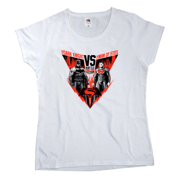 Women's T-shirt Fruit of the loom - Batman vs Superman 4 - Mfest