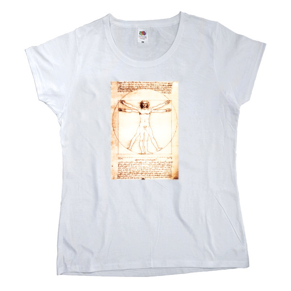 Women's T-shirt Fruit of the loom - Leonardo da Vinci - Mfest