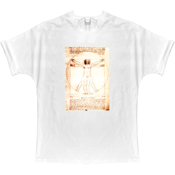 T-shirt Oversize - Leonardo da Vinci - Mfest