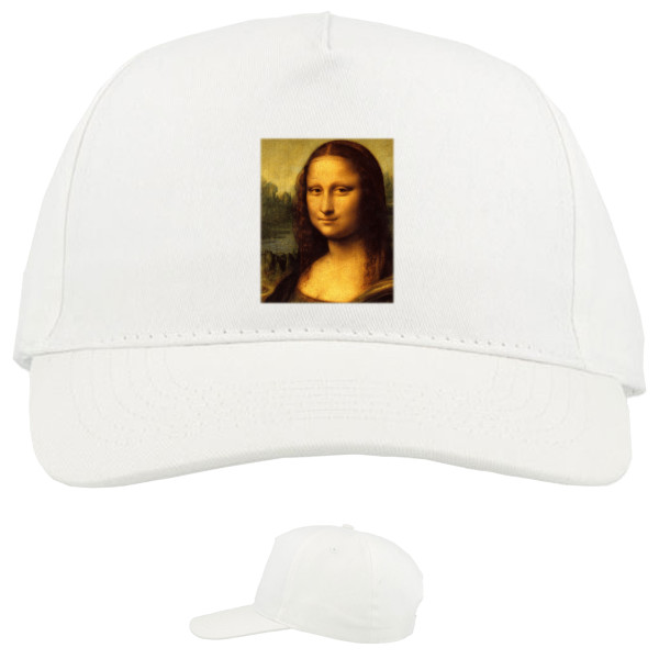 Baseball Caps - 5 panel - Leonardo da vinci Mona Lisa - Mfest