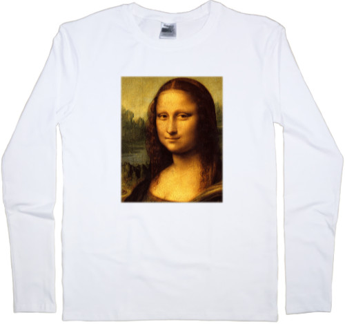 Men's Longsleeve Shirt - Leonardo da vinci Mona Lisa - Mfest