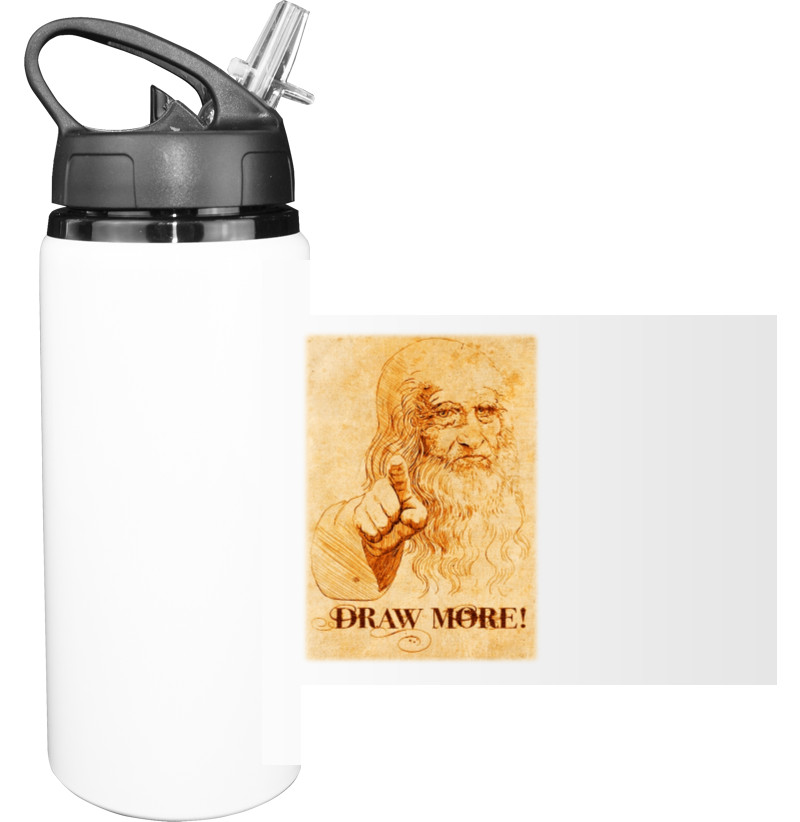 Sport Water Bottle - Leonardo da Vinci 2 - Mfest