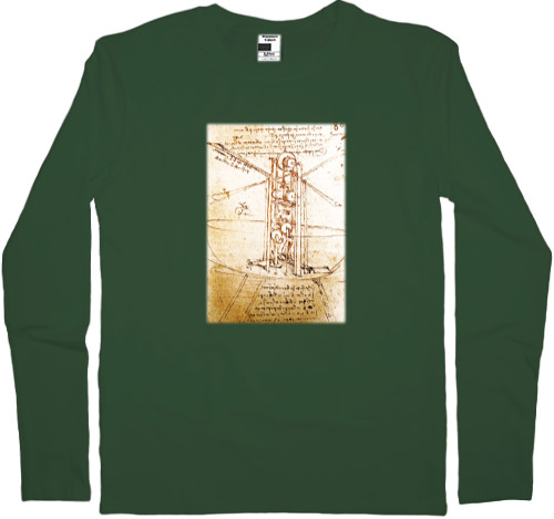 Men's Longsleeve Shirt - Leonardo da Vinci 1 - Mfest