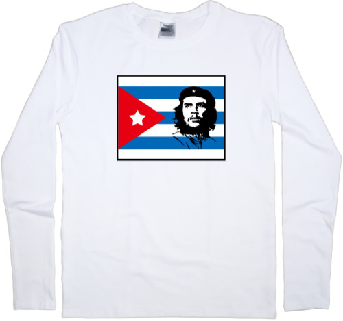 Men's Longsleeve Shirt - Che Guevara flag - Mfest