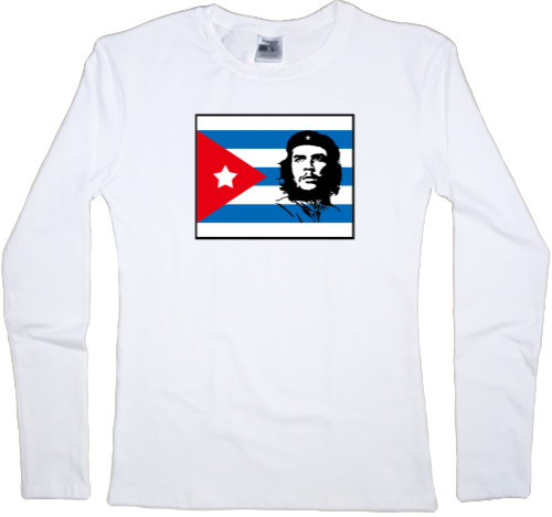 Women's Longsleeve Shirt - Che Guevara flag - Mfest