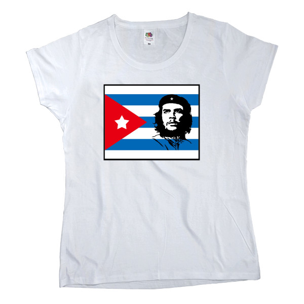 Women's T-shirt Fruit of the loom - Che Guevara flag - Mfest