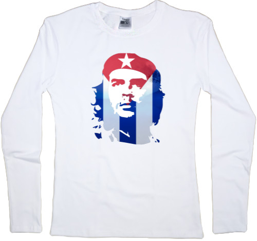 Women's Longsleeve Shirt - Che Guevara flag 1 - Mfest