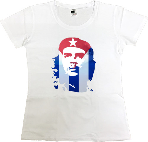 Women's Premium T-Shirt - Che Guevara flag 1 - Mfest