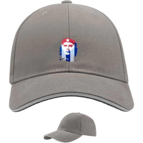 Sandwich Baseball Cap - Che Guevara flag 1 - Mfest