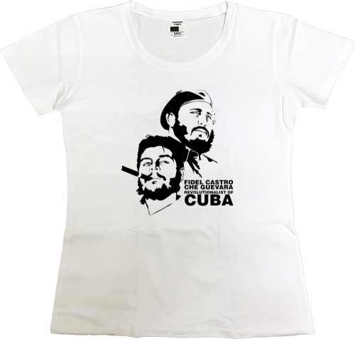 Women's Premium T-Shirt - Che Guevara and Fidel Castro - Mfest