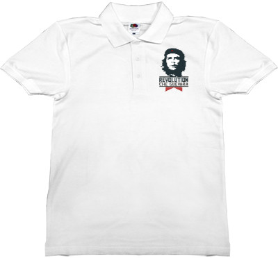 Man's Polo Shirt Fruit of the loom - Che Guevara 3 - Mfest