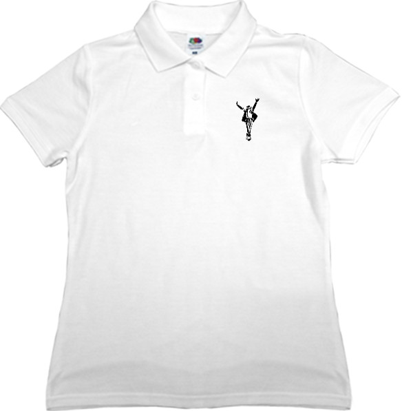 Women's Polo Shirt Fruit of the loom - Майкл Джексон 1 - Mfest