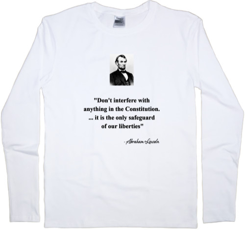 Men's Longsleeve Shirt - Abraham Lincoln - Mfest