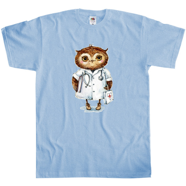 Kids' T-Shirt Fruit of the loom - Сова 8 - Mfest