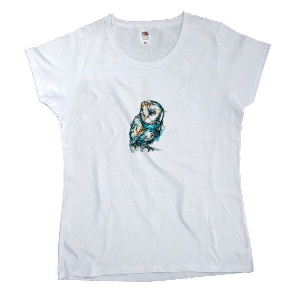 Women's T-shirt Fruit of the loom - Сова 4 - Mfest