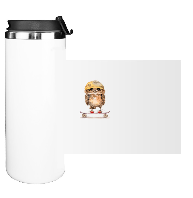 Water Bottle on Tumbler - Сова 1 - Mfest