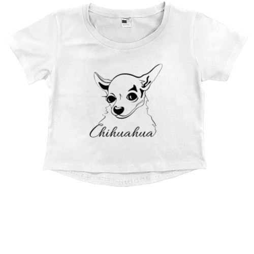 Kids' Premium Cropped T-Shirt - Чихуахуа 6 - Mfest