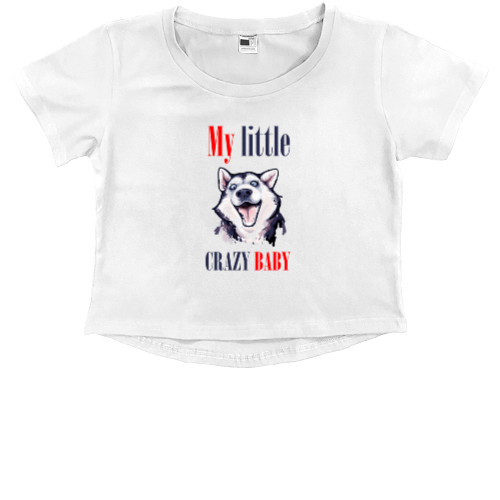 Kids' Premium Cropped T-Shirt - Хаски 7 - Mfest