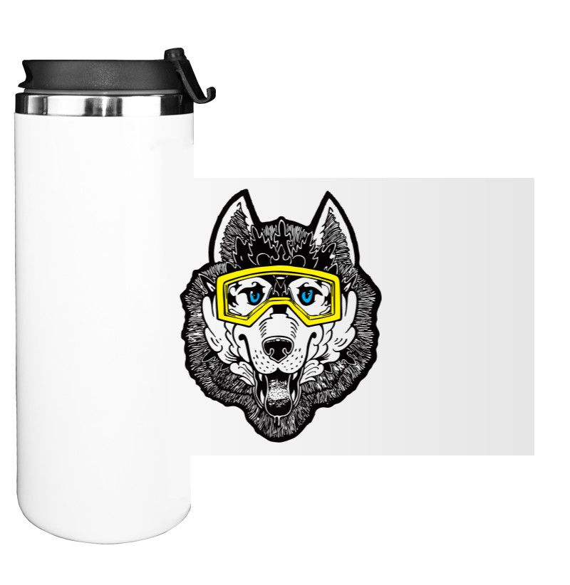 Water Bottle on Tumbler - Хаски 5 - Mfest