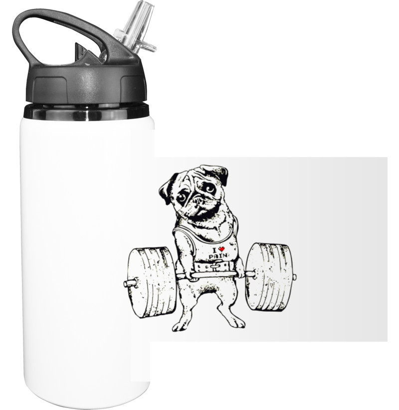 Sport Water Bottle - Мопс 4 - Mfest