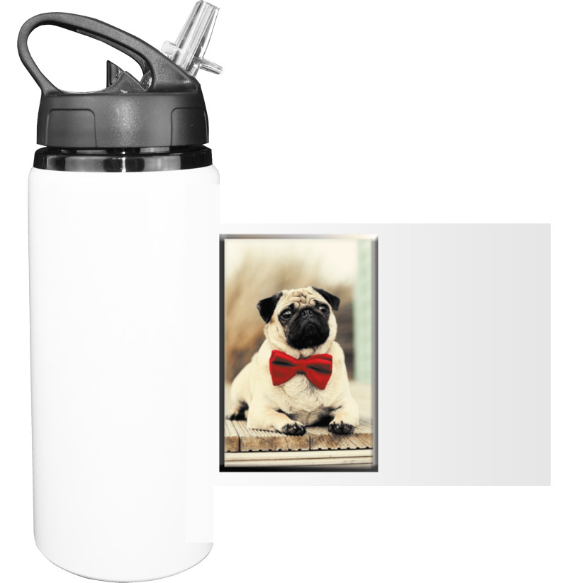 Sport Water Bottle - Мопс 1 - Mfest