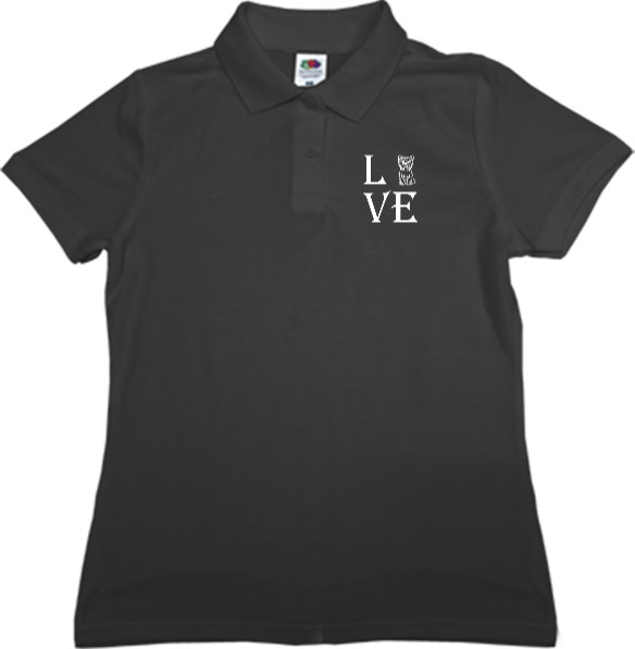 Women's Polo Shirt Fruit of the loom - Йоркширский терьер 6 - Mfest