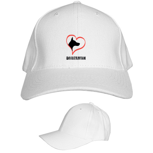 Kids' Baseball Cap 6-panel - Доберман 4 - Mfest