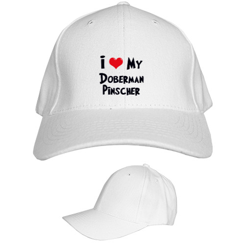 Kids' Baseball Cap 6-panel - Доберман 1 - Mfest