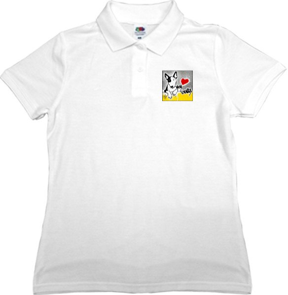 Women's Polo Shirt Fruit of the loom - Бультерьер 2 - Mfest