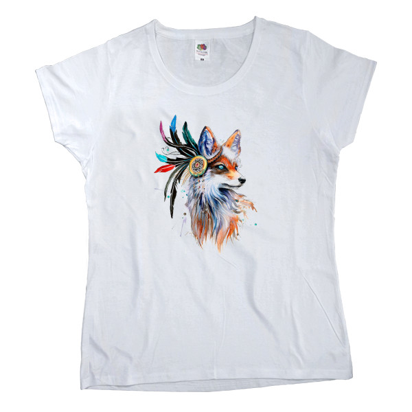 Women's T-shirt Fruit of the loom - Лис 3 - Mfest