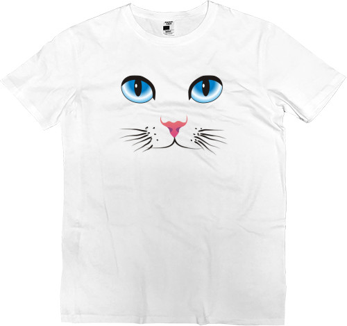 Kids' Premium T-Shirt - Глазки котика с мордочкой - Mfest