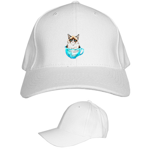 Kids' Baseball Cap 6-panel - Cat don't worry be happy - Mfest