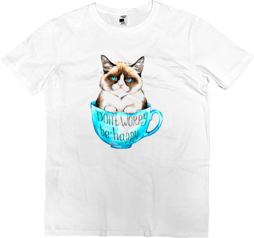 Kids' Premium T-Shirt - Cat don't worry be happy - Mfest