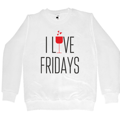 Свитшот Премиум Женский - We love Fridays - Mfest