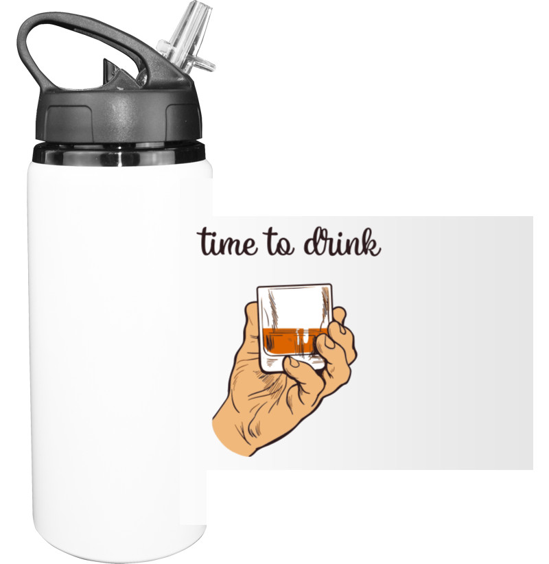 Sport Water Bottle - Time to drink - Mfest