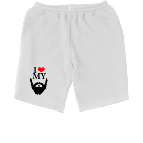 Men's Shorts - I love my beard - Mfest