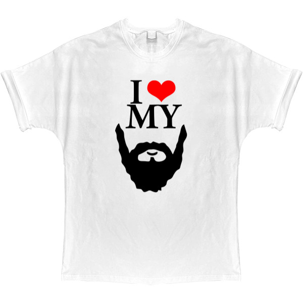 T-shirt Oversize - I love my beard - Mfest