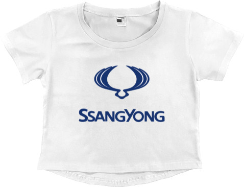 Women's Cropped Premium T-Shirt - SsangYong - Mfest