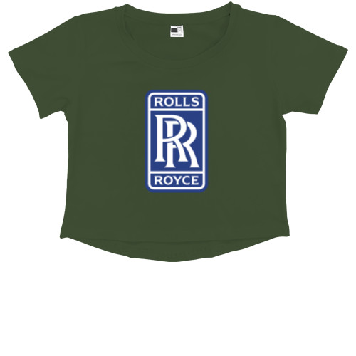 Kids' Premium Cropped T-Shirt - Rolls-royce - Mfest