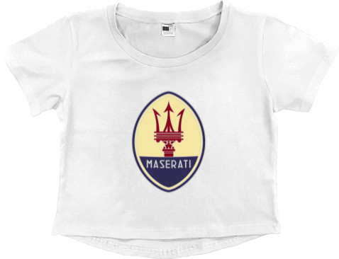 Women's Cropped Premium T-Shirt - Maserati - Mfest