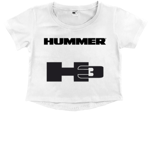 Kids' Premium Cropped T-Shirt - Hummer h3 - Mfest